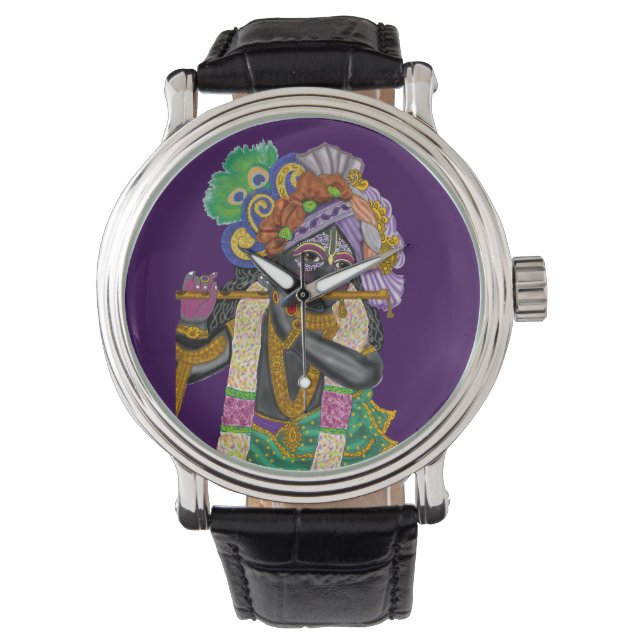 Krishna väggklocka armbandsur (Framsida)