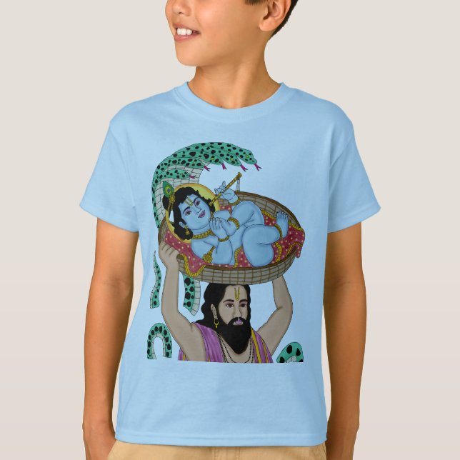 Krishna & Vasudeva T-Shirt (Framsida)