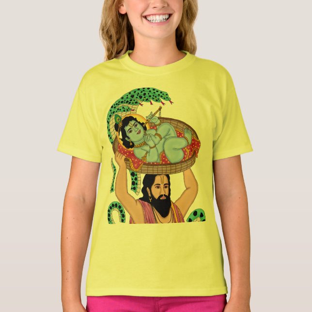 Krishna & Vasudeva T-Shirt (Framsida)