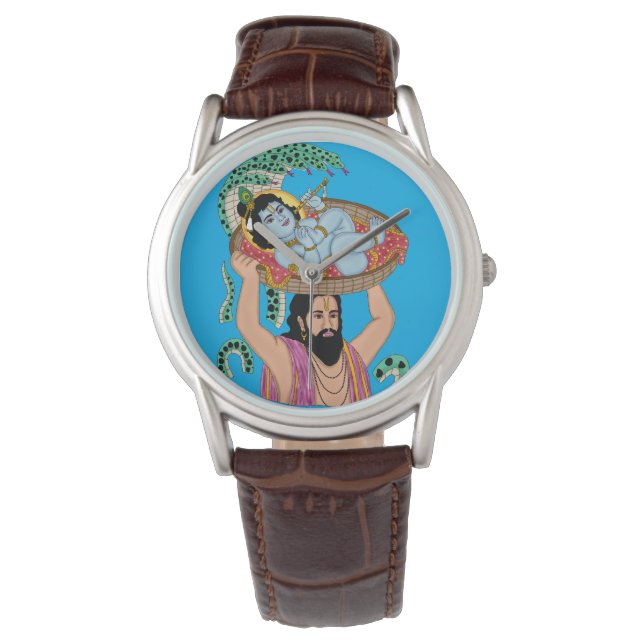 Krishna & Vasudeva Väggur Armbandsur (Framsida)