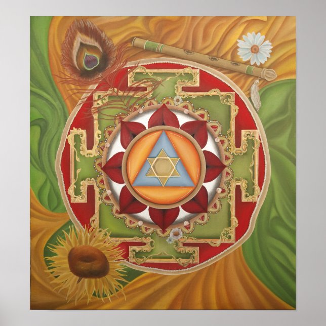 Krishna Yantra Poster (Framsidan)