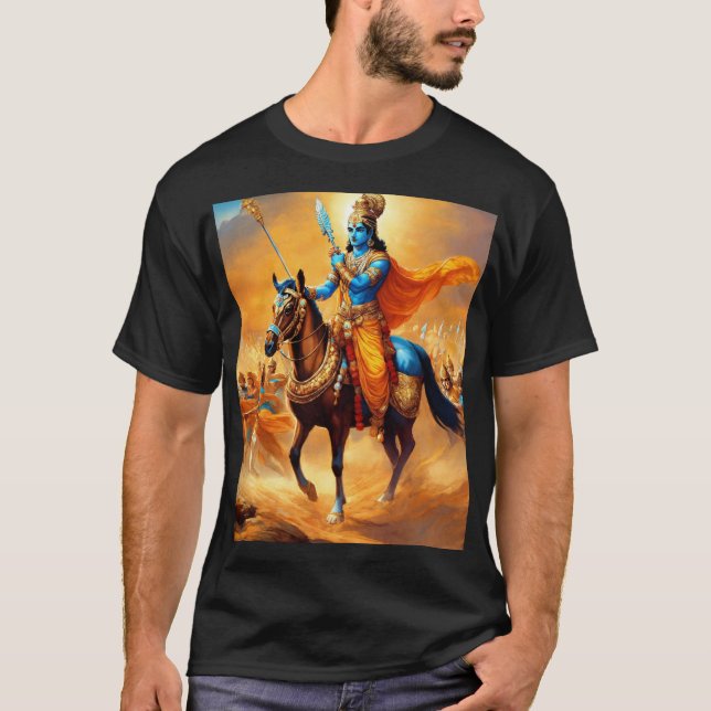 "Krishnas Aura: Helig Design for Modern Souls. T Shirt (Framsida)