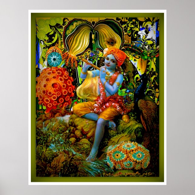 Krishnas Flute Poster (Framsidan)