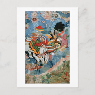 Krishnas strid med Indra, 1590 Vykort