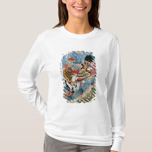 Krishnas strid med Indra, c.1590 Tee (Framsida)
