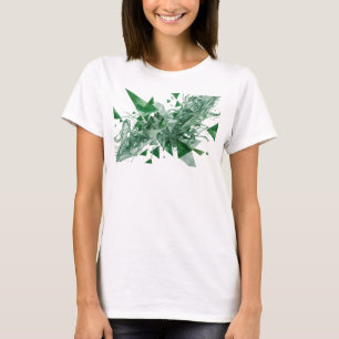 Kriskt grön ABSTRAKT KONST Design T Shirt