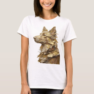 Kriskt silver ABSTRAKT KONST Konstnärligt motiv T Shirt