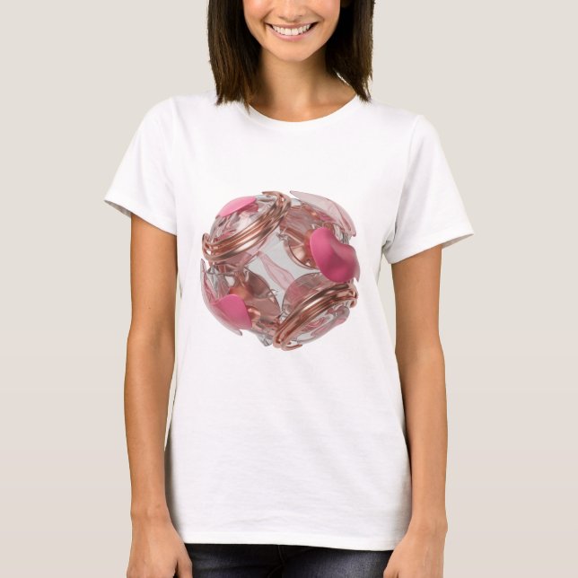 Kriskt silver ABSTRAKT KONSTUtsagn Design T Shirt (Framsida)