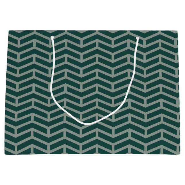 Krisp Vassa motstående pilar Chevron Two Tone Grön (Framsidan)