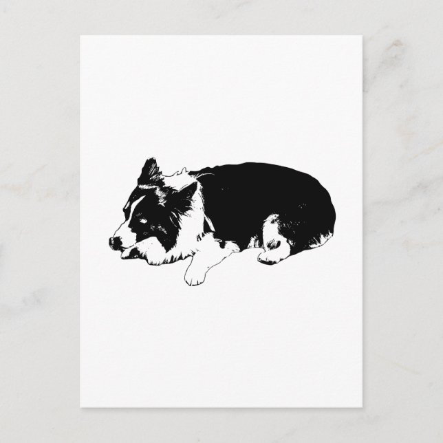 krispig hej, corgi lugn vykort (Framsida)