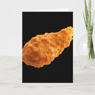 Krispig kyckling tender rolig mat nuggets älskare kort