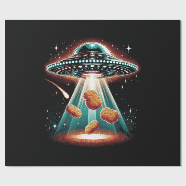 Krispig kycklingnugget presentpapper (Platt)