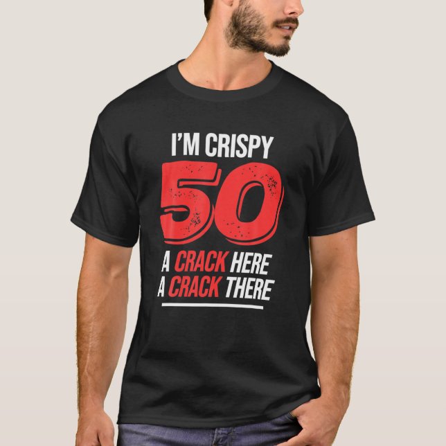 Krispy 50:e födelsedagen 50 år Manar Kvinnor Funny T Shirt (Framsida)