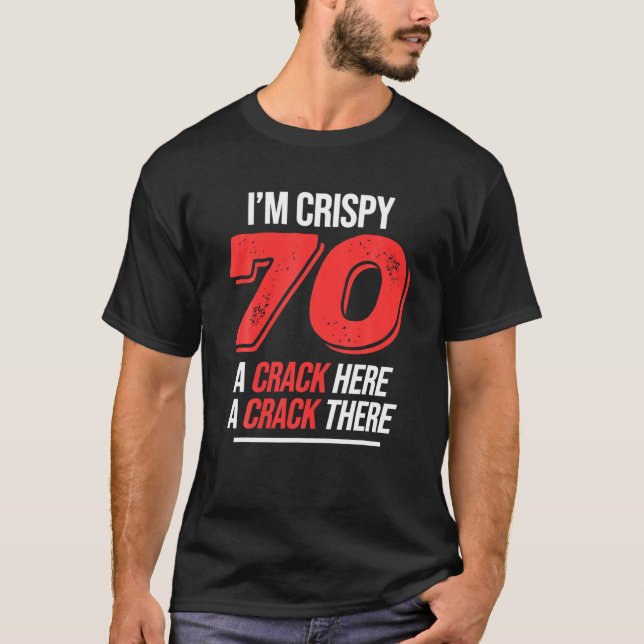 Krispy 70:e födelsedagen 70 år Manar Kvinnor Funny T Shirt (Framsida)