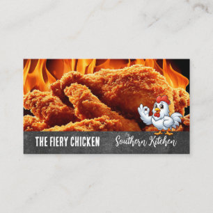Krispy Fried Chicken Fire Visitkort