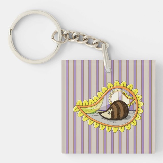 Krissy Hedgehog Acrylic Keychain (Framsidan)