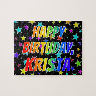 ’KRISTA’ First Namn, Roligt ’GRATTIS PÅ FÖ Pussel