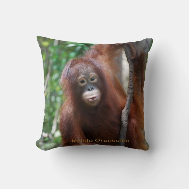 Krista Orangutan Kudde (Framsida)