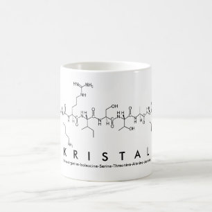 Kristal peptide namn mugg