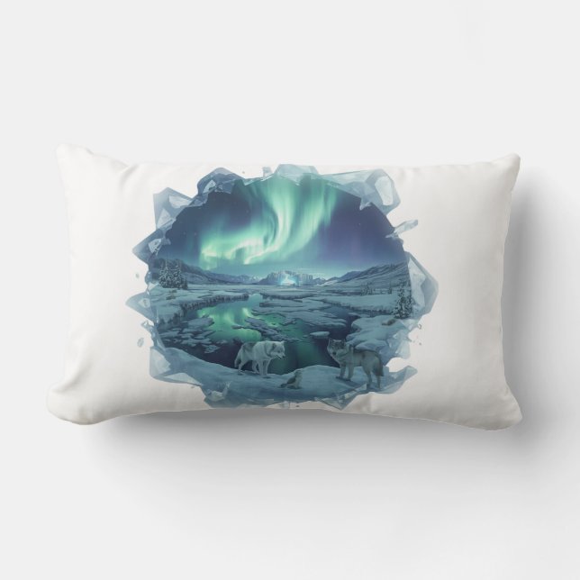 Kristall Aurora Tundra Lumbarkudde (Framsida)