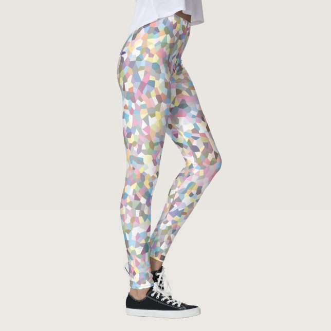 Kristall Färgrik Mönster Leggings (Höger)