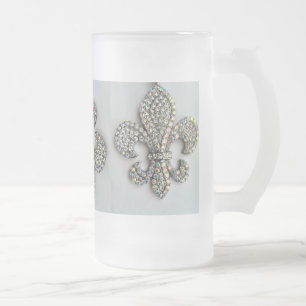 KRISTALL FLEUR DE LIS EN BLANC MUGG