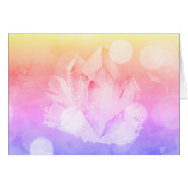 Kristall för lavendel för *~*lutningrodnad rosa hälsningskort