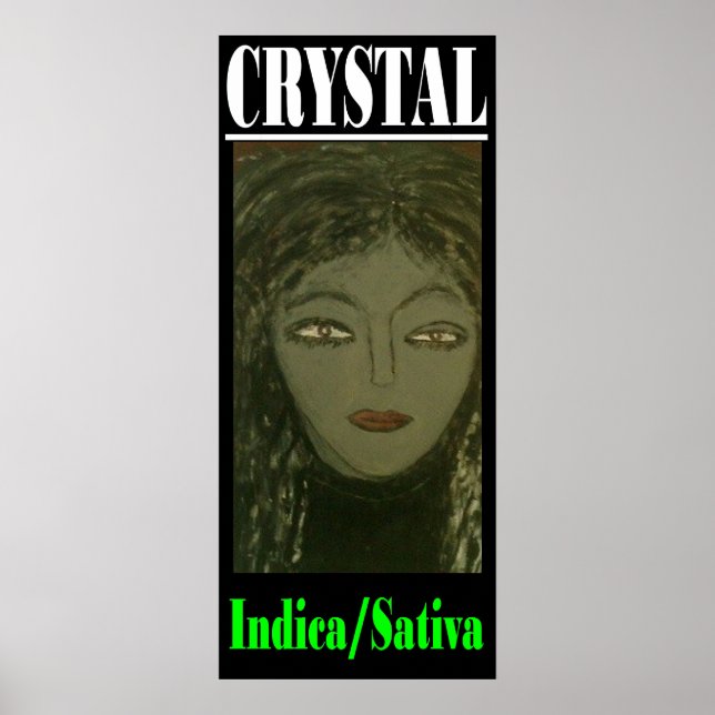 KRISTALL INDICA SATIVA POSTER (Framsidan)