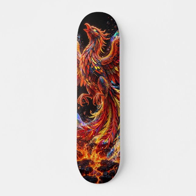 Kristall Isdrake Mosaik Skateboard (Framsida)