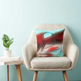 Kristall linjer i hjärtat över sandberget struktur kudde