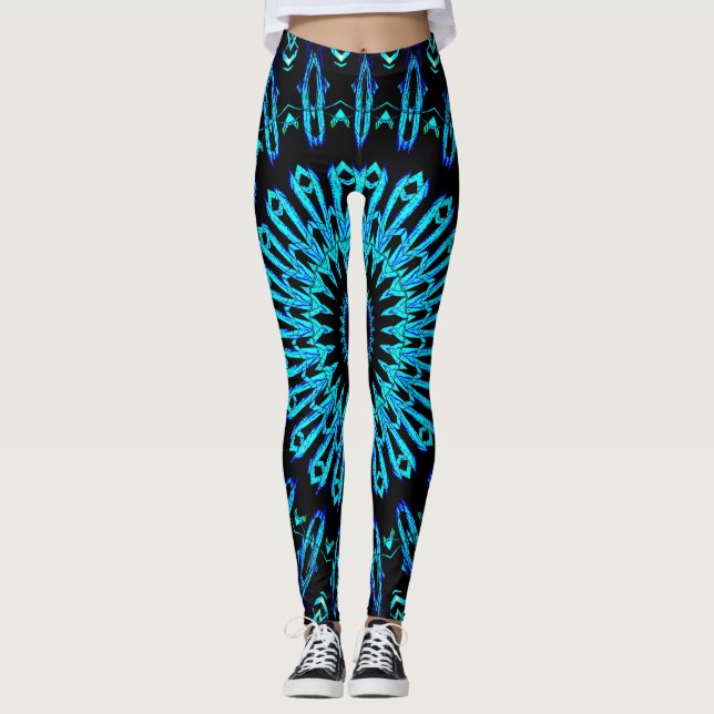 Kristall Looking Glass Mandala 2 Leggings (Framsida)