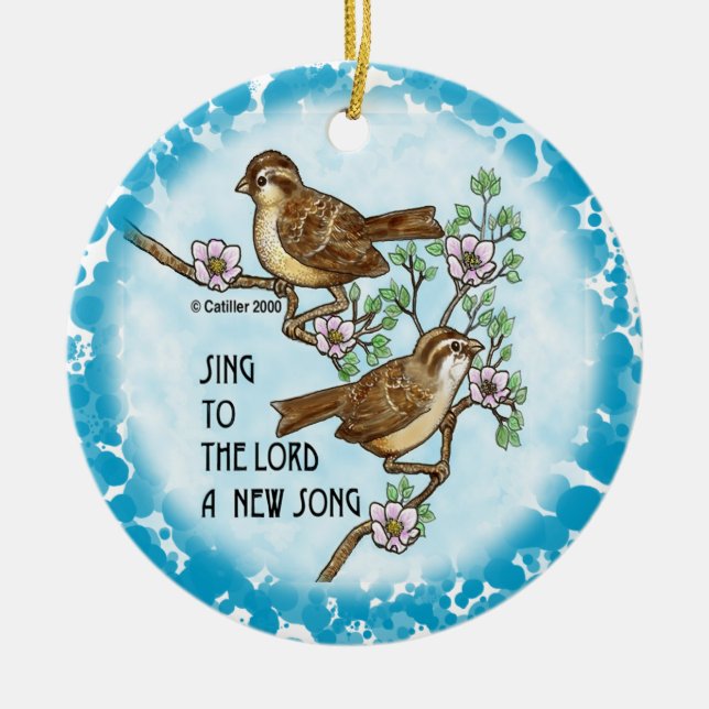 Kristall ny sång ornament (Framsidan)
