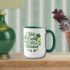 Kristall Sankt Patricks Dag Shamrock Välsignad Mugg