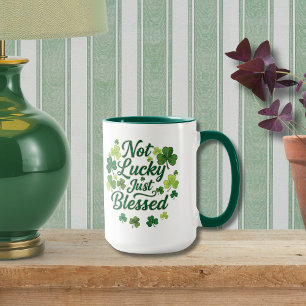Kristall Sankt Patricks Dag Shamrock Välsignad  Mugg