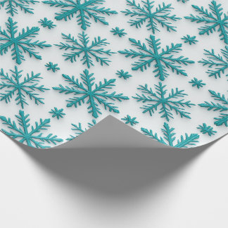 ❄ Kristall snöflinga Vinter Upprepa Kakel ❄ Presentpapper