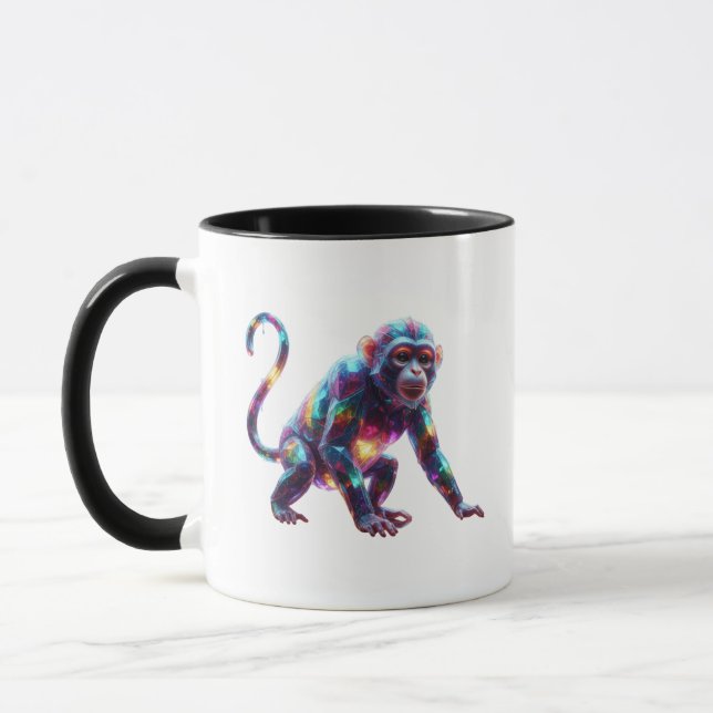 Kristallapa konst mugg (Vänster)