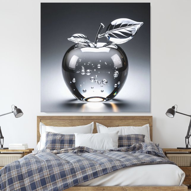Kristalläppelkonstruktion med tydlig design canvastryck (Insitu (sovrum))