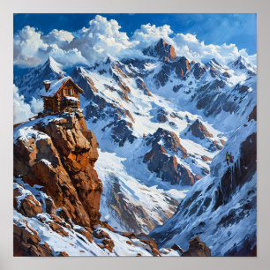 Kristallbergets skogsström Natur Serenitet Poster
