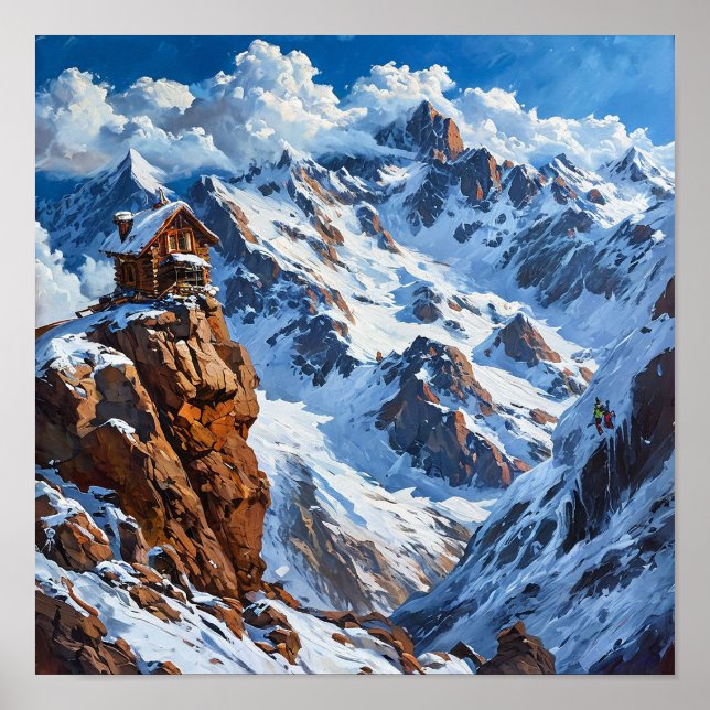 Kristallbergets skogsström Natur Serenitet Poster (Framsidan)
