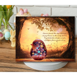 Kristallblommor och Påsk Hope Helg Vykort