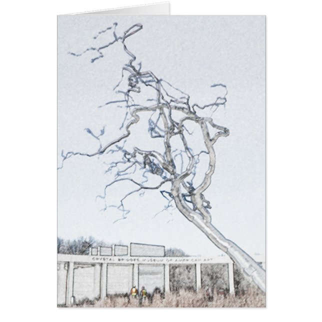 Kristallen överbryggar museet av amerikankonst hälsningskort (Framsidan)