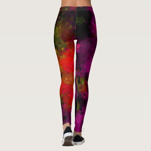 Kristaller, kristaller, kristaller med flera färga leggings (Baksida)