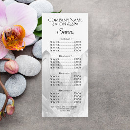 Kristaller Spa Salong Service Meny