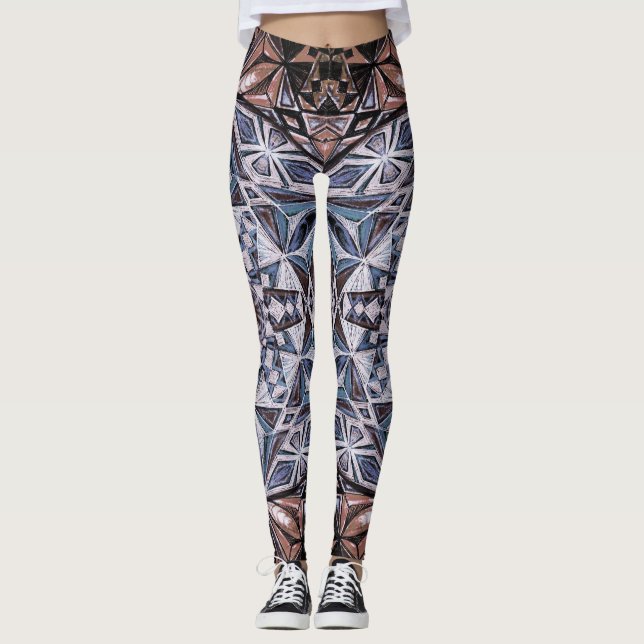 Kristallformer Leggings (Framsida)