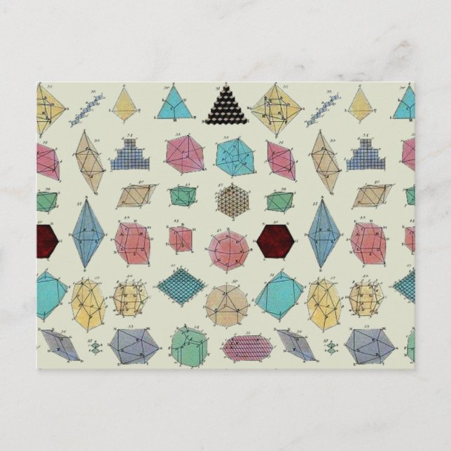 Kristallgeometri Vykort (Framsida)