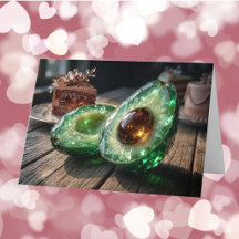 Kristallin Avocado God Alla hjärtans dag Foto