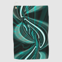 Kristallin på mörk grönt cyan kurvor och rippel