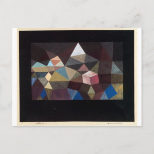 Kristallint liggande av Paul Klee Vykort