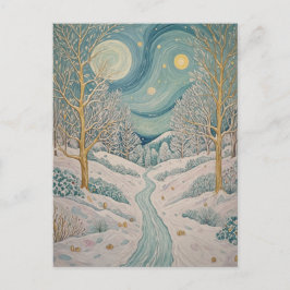 Kristalliserad Bäck Vykort