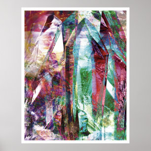 Kristallisk Abstrakt 6 Poster
